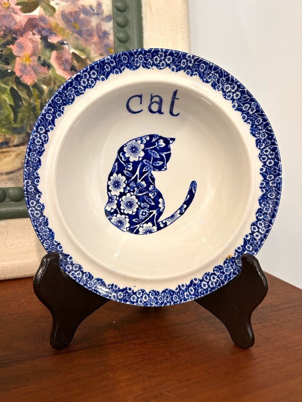 Royal Crownford CALICO Cat Round Ceramic bowl England